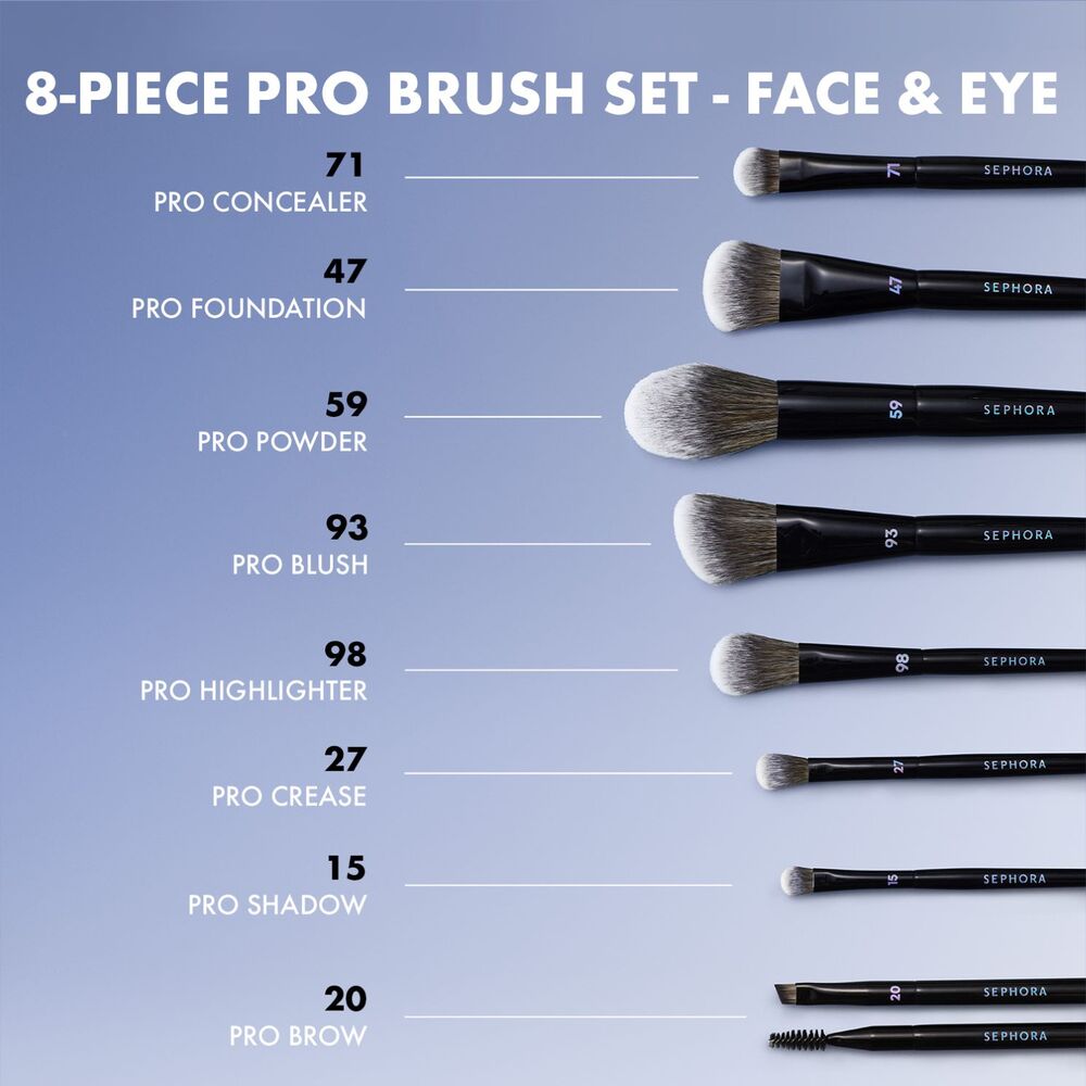 8 BRUSH SET (SET DE BROCHAS)
